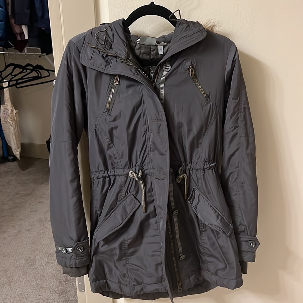 Athleta XS forest green parka